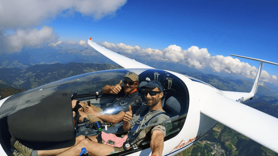 Vol en planeur au-dessus des vignes de Savoie avec Soaring Adventures