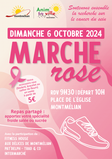 Marche rose - Octobre rose -Montmélian - Anim'ta Ville